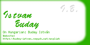 istvan buday business card
